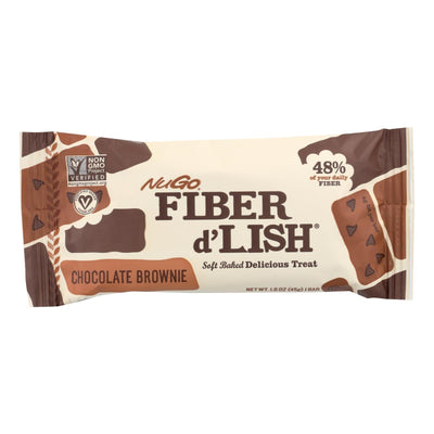 Nugo Nutrition Bar - Fiber Dlish - Chocolate Brownie - 1.6 Oz Bars - Case Of 16 - Orca Market