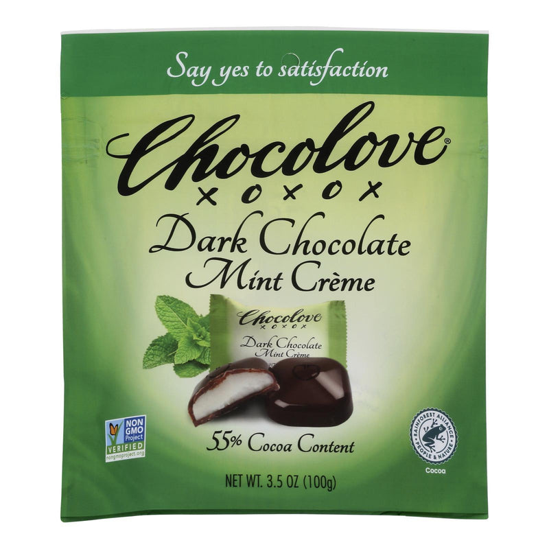 Chocolove - Bites Dark Chocolate Mint Creme - Case Of 8-3.5 Oz - Orca Market