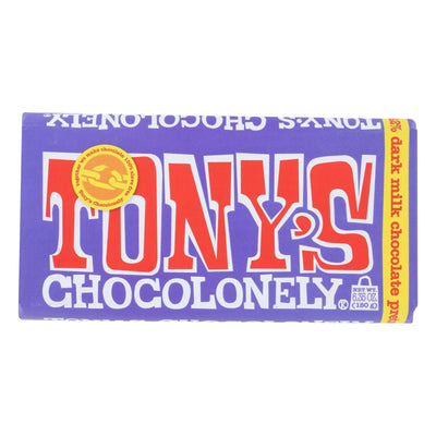 Tony's Chocolonely - Bar Chocolate Dk Pretzl Toffee - Case Of 15 - 6.35 Oz - Orca Market