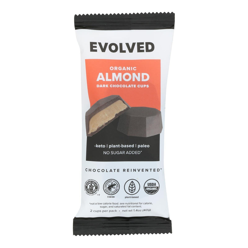 Evolved - Keto Cups Almond 2pk - Case Of 9-1.41 Oz - Orca Market