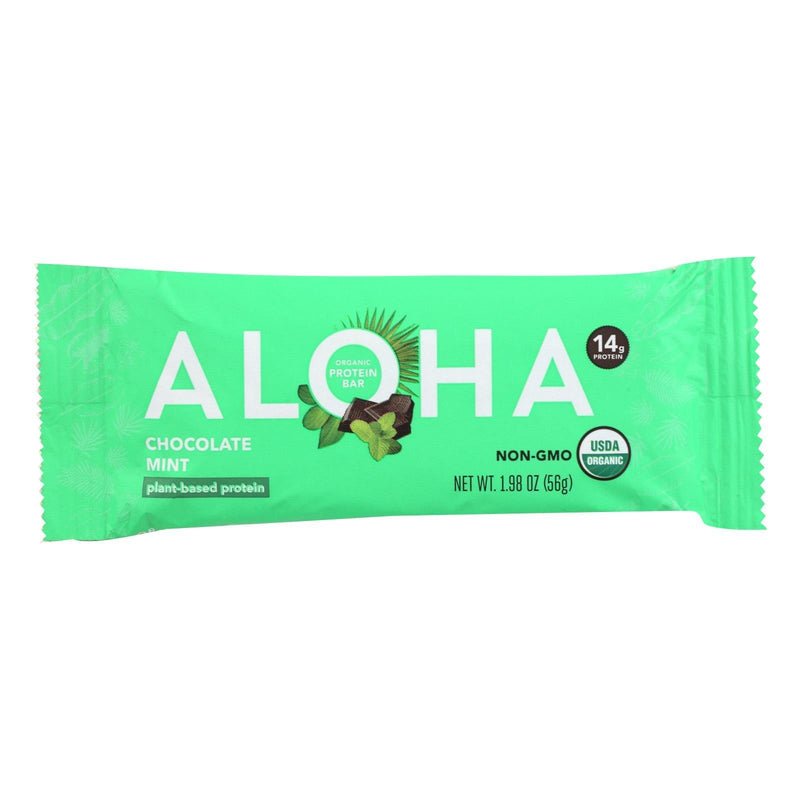 Aloha - Plt Protein Bar Chocolate Mint - Case Of 12-1.98 Oz - Orca Market