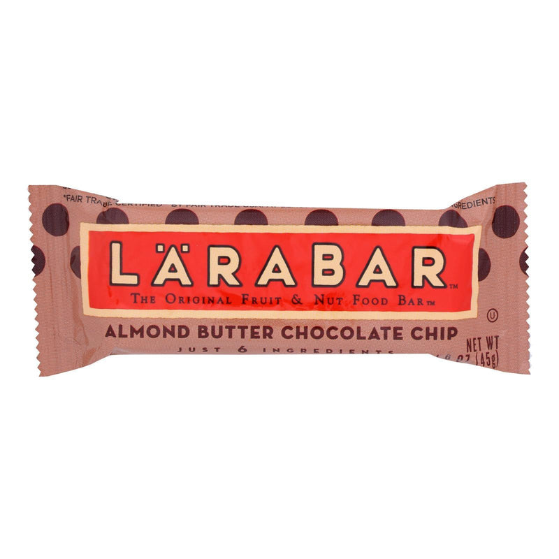 Larabar - Original Fruit And Nut Bar - Almond Butter Chocolate Chip - Case Of 16 - 1.6 Oz. - Orca Market