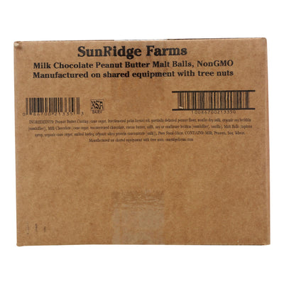 Sunridge Farms Milk Chocolate Peanut Butter Malt Balls - Single Bulk Item - 10lb - Orca Market