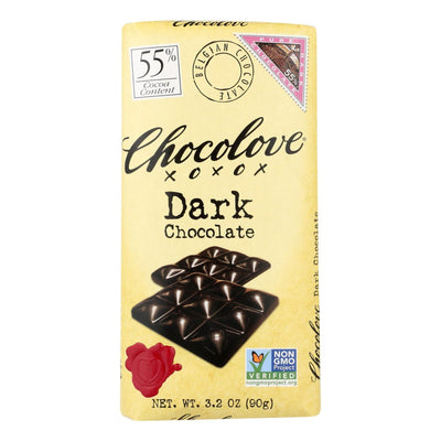 Chocolove Xoxox - Premium Chocolate Bar - Dark Chocolate - Pure - 3.2 Oz Bars - Case Of 12 - Orca Market