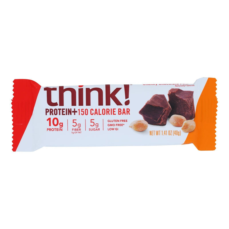 Think Products Thinkthin Bar - Lean Protein Fiber - Chocolate Peanut - 1.41 Oz - 1 Case - Orca Market