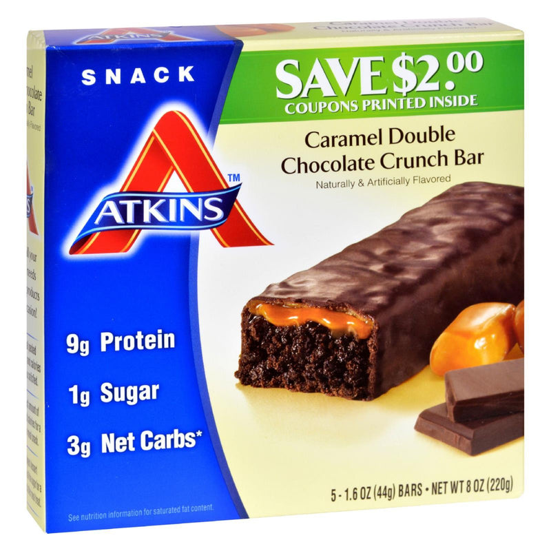 Atkins Advantage Bar Caramel Double Chocolate Crunch - 5 Bars - Orca Market