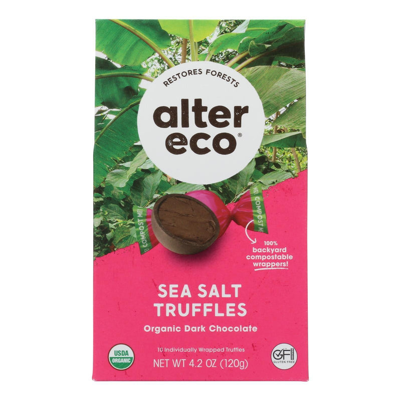 Alter Eco Americas Truffles - Sea Salt - Case Of 8 - 4.2 Oz. - Orca Market