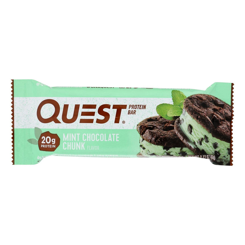 Quest Bar - Mint Chocolate Chunk - 2.12 Oz - Case Of 12 - Orca Market