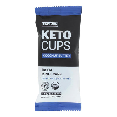 Evolved - Keto Cups Cnutbtr 2pk - Case Of 9-1.41 Oz - Orca Market