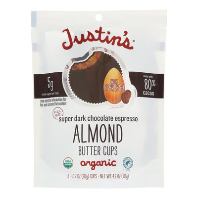 Justin's - Almbtr Dark Chocolate Espresso - Case Of 6-4.2 Oz - Orca Market