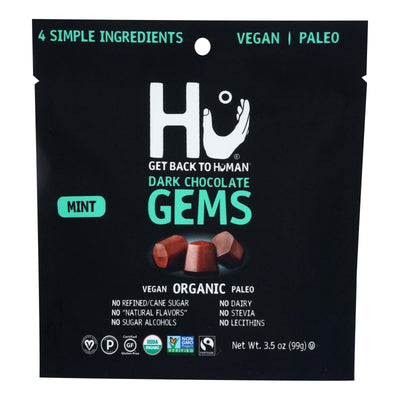 Hu - Candy Gems Dark Chocolate Mint - Case Of 6-3.5 Oz - Orca Market