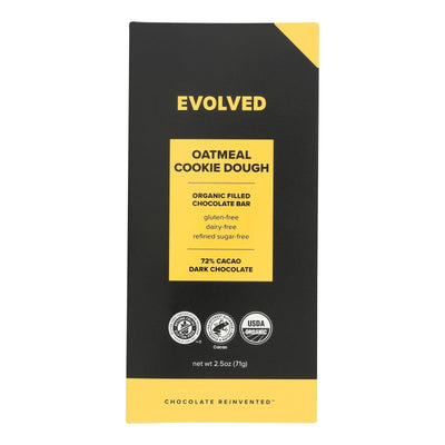 Evolved - Chocolate Bar Oatmeal Cookie Dough - Case Of 8-2.5 Oz - Orca Market