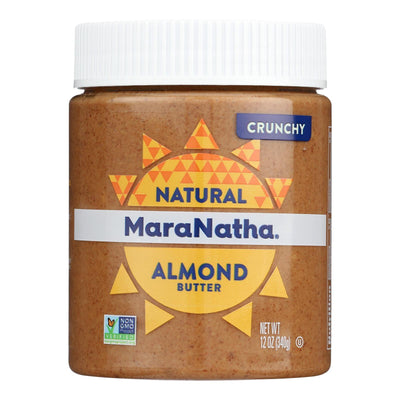 Maranatha Natural Foods Almond Butter - No Stir - Crunch - Case Of 6 - 12 Oz - Orca Market