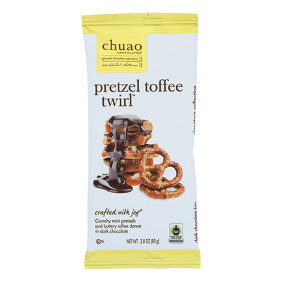 Chuao Chocolatier Pretzel Toffee Twirl Chocolate Bar - Case Of 10 - 2.8 Oz - Orca Market