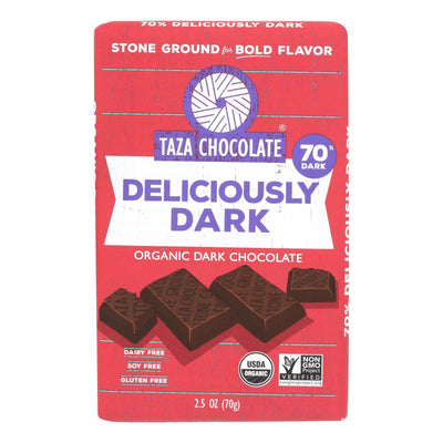 Taza Chocolate - Bar Deliciously Dark - Case Of 10 - 2.5 Oz - Orca Market