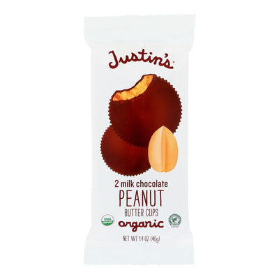 Justin's Nut Butter Organic Peanut Butter Cups - Milk Chocolate - Case Of 12 - 1.4 Oz. - Orca Market