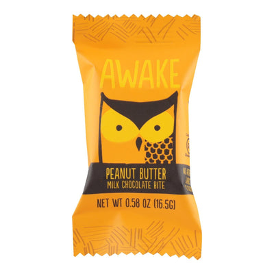 Awake Chocolate - Bites Peanut Butter Chocolate - Case Of 50-.58 Oz - Orca Market