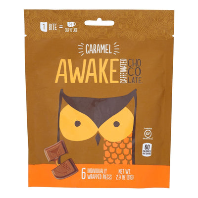 Awake Chocolate - Bag Milk Choco Caramel - Case Of 10-2.9 Oz - Orca Market