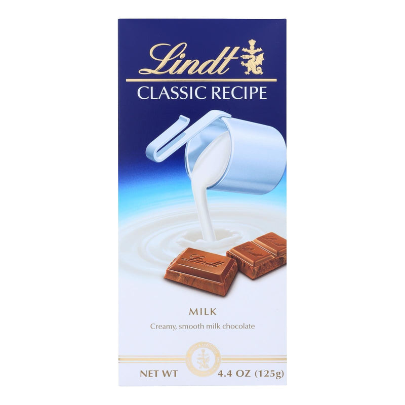 Lindt Chocolate Bar - Milk Chocolate - 31 Percent Cocoa - Classic Recipe - 4.4 Oz Bars - Case Of 12 - Orca Market