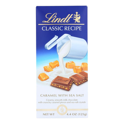 Lindt, Lindor, Milk Chocolate, Caramel With Sea Salt - Case Of 12 - 4.4 Oz - Orca Market