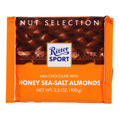 Ritter Sport Milk Chocolate With Honey Salt Almonds - Case Of 11 - 3.5 Oz - Orca Market