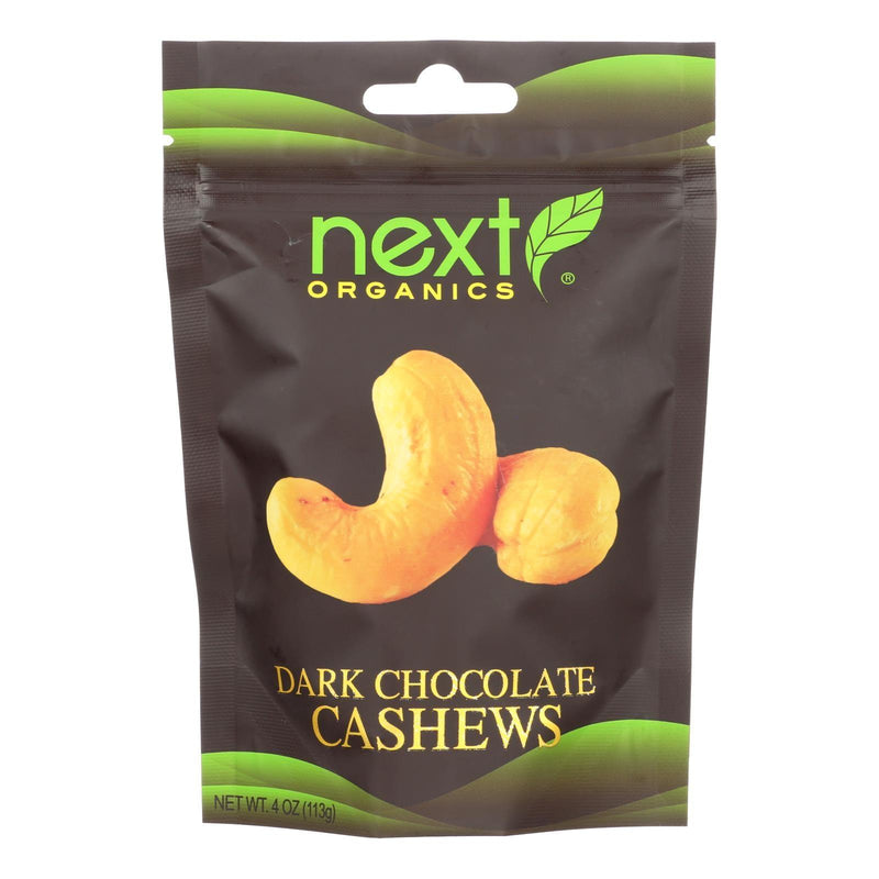 Next Organics Cashews, Dark Chocolate - Case Of 6 - 4 Oz - Orca Market