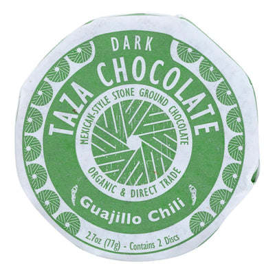 Taza Chocolate Organic Chocolate Mexicano Discs - 50 Percent Dark Chocolate - Guajillo Chili - 2.7 Oz - Case Of 12 - Orca Market