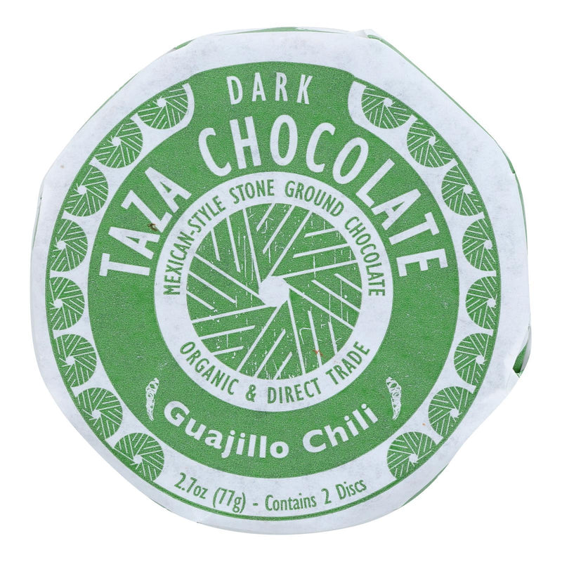 Taza Chocolate Organic Chocolate Mexicano Discs - 50 Percent Dark Chocolate - Guajillo Chili - 2.7 Oz - Case Of 12 - Orca Market