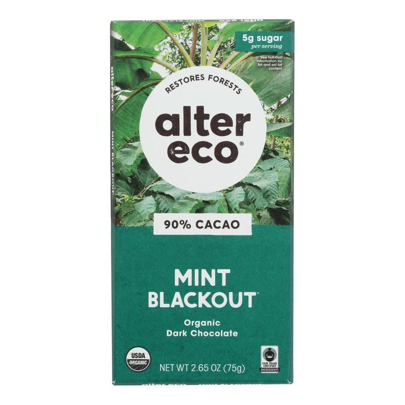 Alter Eco Americas - Chocolate Dp Dark Crisp Mint - Case Of 12 - 2.65 Oz - Orca Market