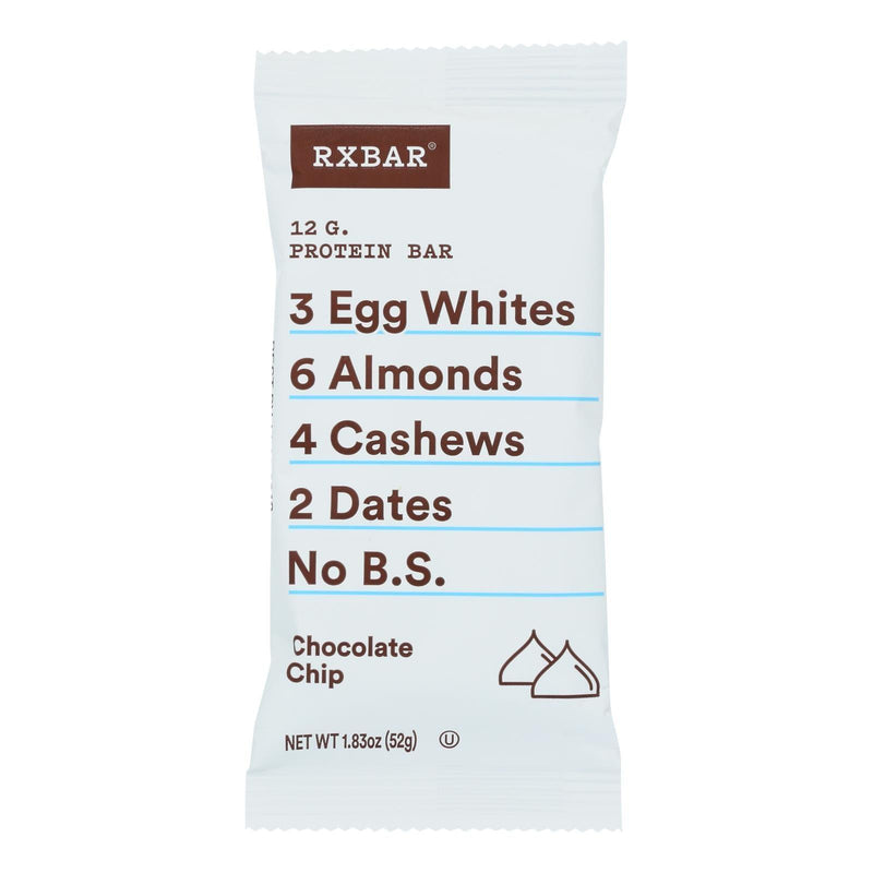 Rxbar - Protein Bar - Chocolate Chip - Case Of 12 - 1.83 Oz. - Orca Market