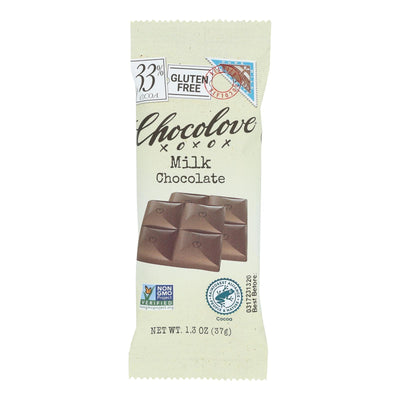 Chocolove Xoxox - Premium Chocolate Bar - Milk Chocolate - Pure - Mini - 1.3 Oz Bars - Case Of 12 - Orca Market