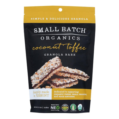 Small Batch Organics Coconut Toffee Granola Bark - Case Of 6 - 8 Oz - Orca Market