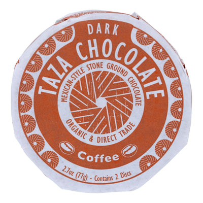 Taza Chocolate Organic Chocolate Mexicano Discs - 55 Percent Dark Chocolate - Coffee - 2.7 Oz - Case Of 12 - Orca Market