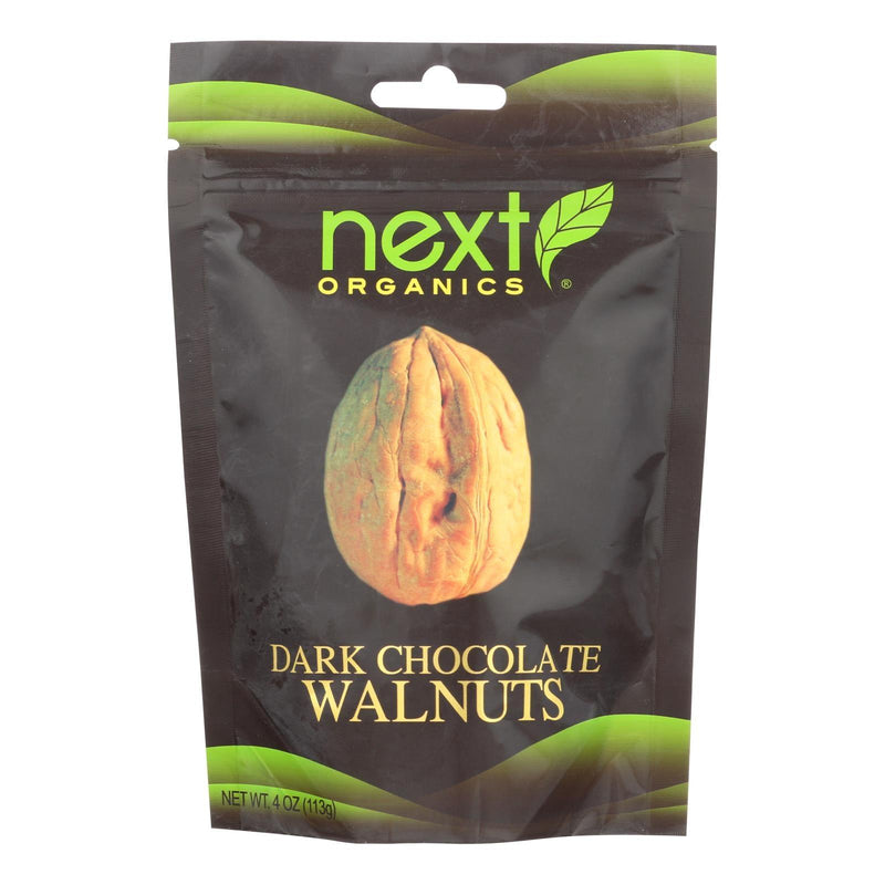 Next Organics Walnuts, Dark Chocolate - Case Of 6 - 4 Oz - Orca Market