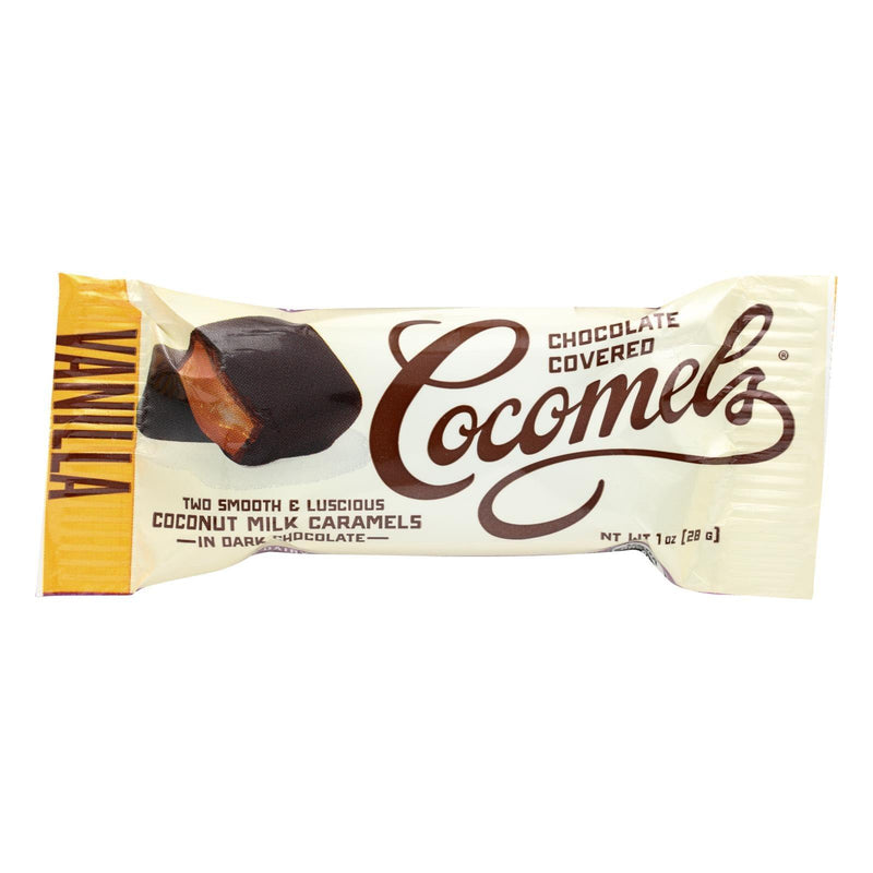 Cocomel - Dark Chocolate Covered Cocomel -s - Vanilla - Case Of 15 - 1 Oz. - Orca Market