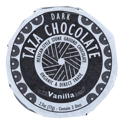 Taza Chocolate Organic Chocolate Mexicano Discs - 50 Percent Dark Chocolate - Vanilla - 2.7 Oz - Case Of 12 - Orca Market