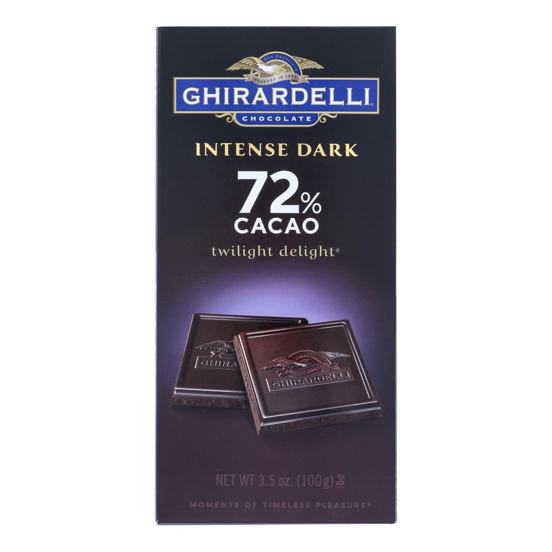 Ghirardelli Intense Dark 72% Cacao Twilight Delight Chocolate Bars - Case Of 12 - 3.5 Oz - Orca Market