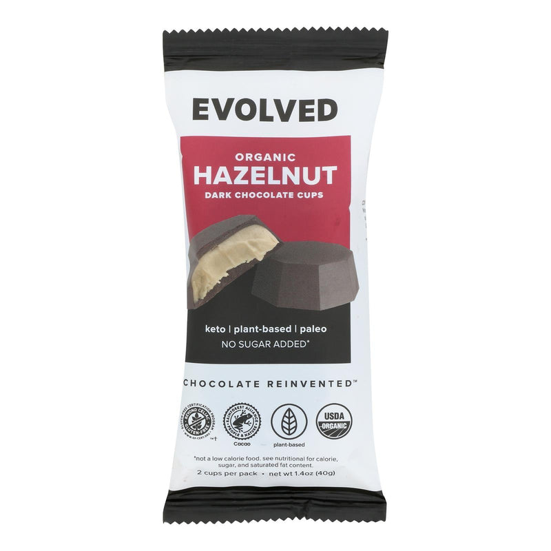 Evolved - Keto Cups Hazelnut 2pk - Case Of 9-1.41 Oz - Orca Market