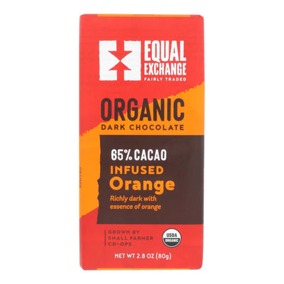 Equal Exchange Organic Orange Chocolate - Orange - Case Of 12 - 2.8 Oz. - Orca Market