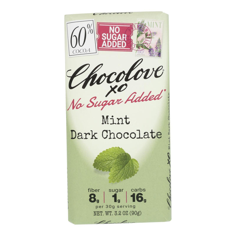 Chocolove - Xo Bar Dark Chocolate Mint - Case Of 12-3.2 Oz - Orca Market