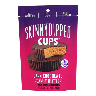 Skinnydipped - Peanut Butter Cup Dark Chocolate - Case Of 10-3.17 Oz - Orca Market