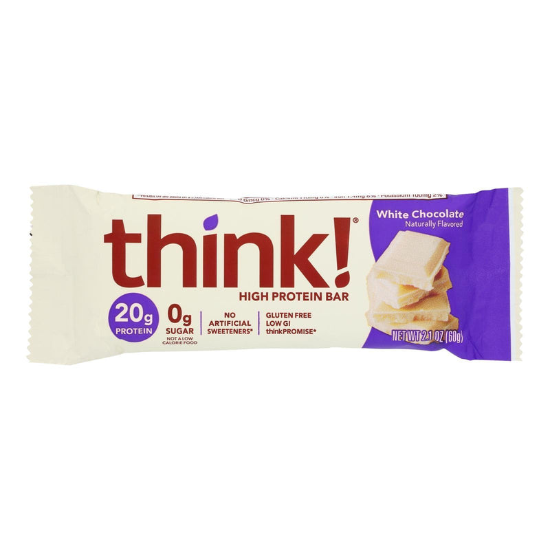 Think Products Thin Bar - White Chocolate - Case Of 10 - 2.1 Oz - Orca Market