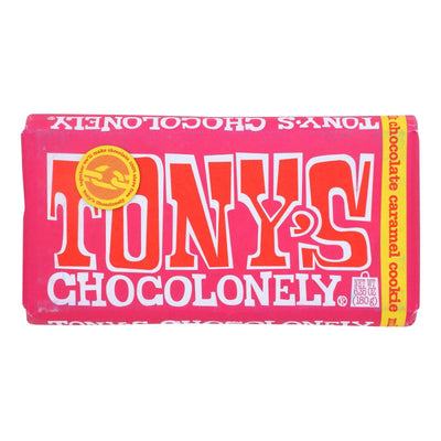 Tony's Chocolonely - Bar Milk Chocolate Caramel Cookie - Case Of 15-6.35 Oz - Orca Market