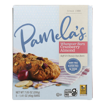 Pamela's Products - Oat Chocolate Chip Whenever Bars - Peanut Butter - Case Of 6 - 1.41 Oz. - Orca Market