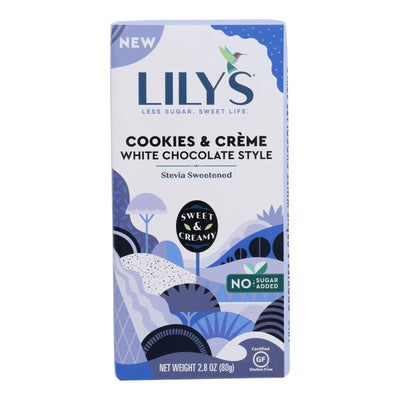 Lilys - Bar Cookie & Cream White Chocolate - Case Of 12-2.8 Oz - Orca Market