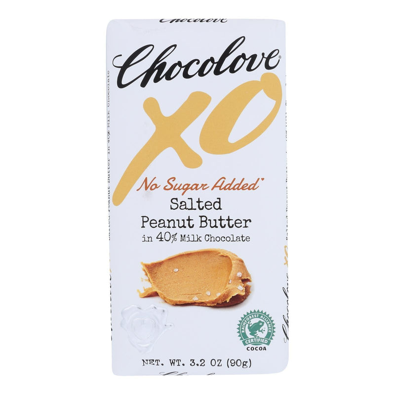 Chocolove - Xo Bar Milk Chocolate Salted Peanut Butter - Case Of 10-3.2 Oz - Orca Market