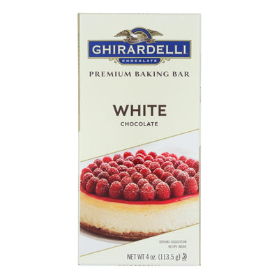 Ghirardelli Baking Bar - Premium Baking Bar White Chocolate - Case Of 12 - 4 Oz. - Orca Market