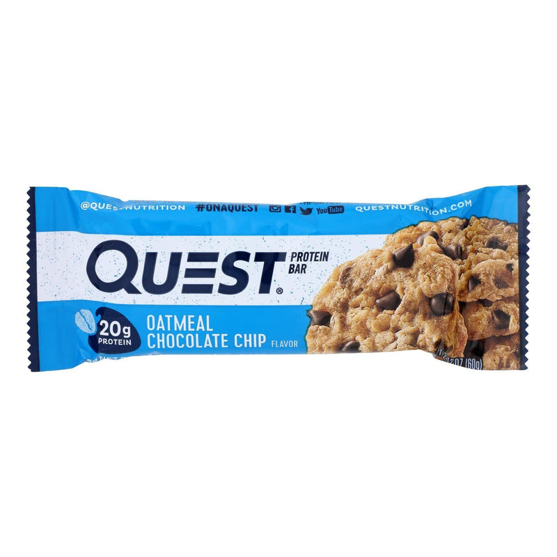 Quest - Bar Oatmeal Chocolate Chips - Case Of 12 - 2.12 Oz - Orca Market