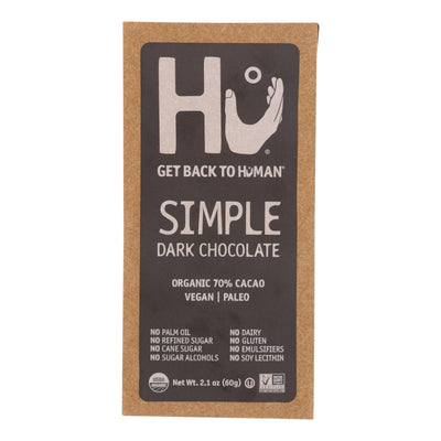 Hu - Dark Chocolate Bar Simple - Case Of 12-2.1 Oz - Orca Market