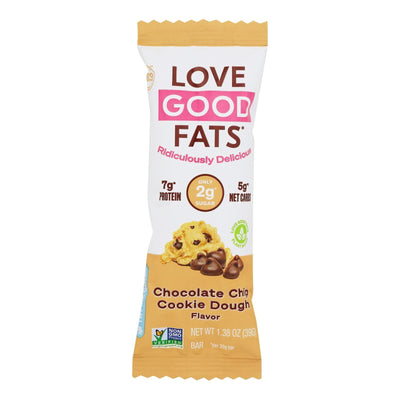 Love Good Fats - Bar Chocolate Chip Cookie Dough - Case Of 12 - 1.38 Oz - Orca Market